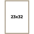 thumbnail image 1 of 23x32 Frame Silver Real Wood Picture Frame Width 0.75 Inches | Interior Frame Depth 0.5 Inches |, 1 of 8