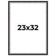 thumbnail image 1 of 23x32 Frame Silver Real Wood Picture Frame Width 1.25 Inches | Interior Frame Depth 0.75 Inches |, 1 of 8