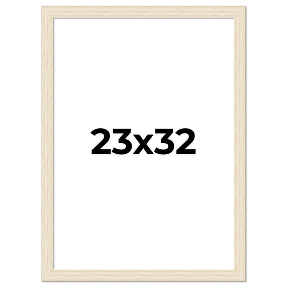 23x32 Frame White Real Wood Picture Frame Width 1.5 inches | Interior Frame Depth 0.5 inches | Barn