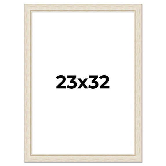 23x32 Frame White Real Wood Picture Frame Width 1.75 inches | Interior Frame Depth 0.5 inches |