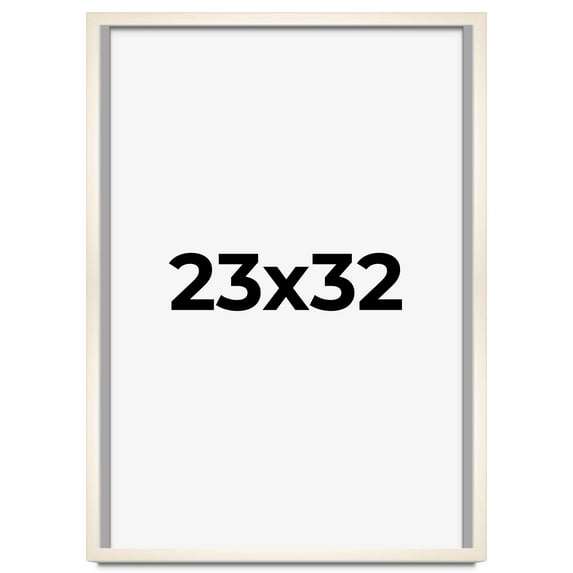 23x32 Frame White Wheat Solid Wood Picture Frame | Moulding Width 0.75 Inches | Interior Depth 0.5