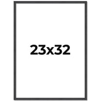 23x32 Rustic Brown Real Wood Picture Frame Width 0.75 inches | Interior Frame Depth 0.5 inches |