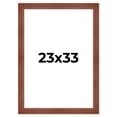 thumbnail image 1 of 23x33 Frame Brown Old Farmhouse Waxed Board 2" Wide Wood Frame Width 2 Inches | Interior Depth 0.5, 1 of 7