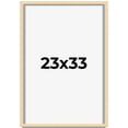 thumbnail image 1 of 23x33 Frame Beige Real Wood Picture Frame Width 0.75 inches | Interior Frame Depth 0.5 inches |, 1 of 8