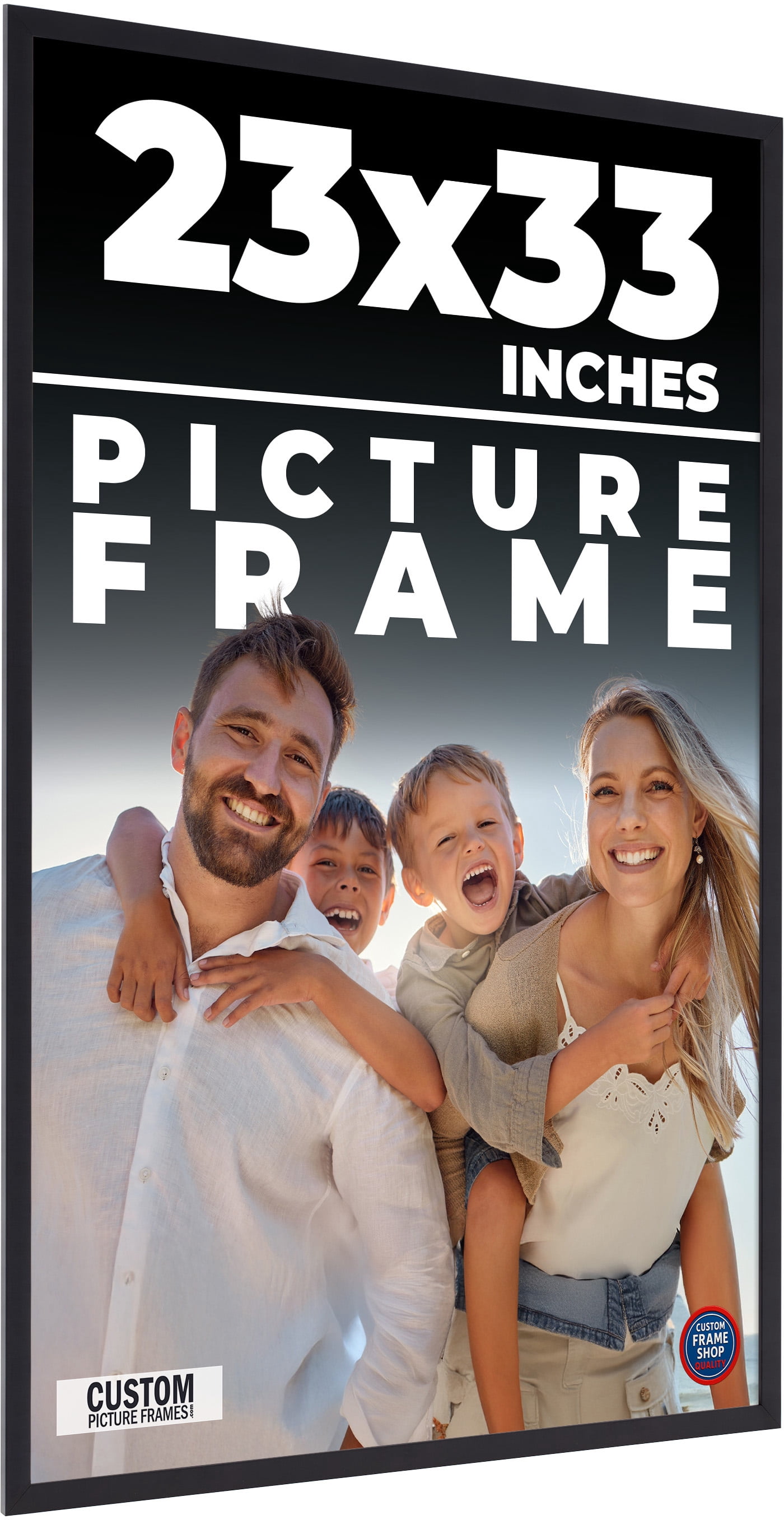 23x33 Frame Black Real Wood Picture Frame Width 0.75 inches | Interior ...