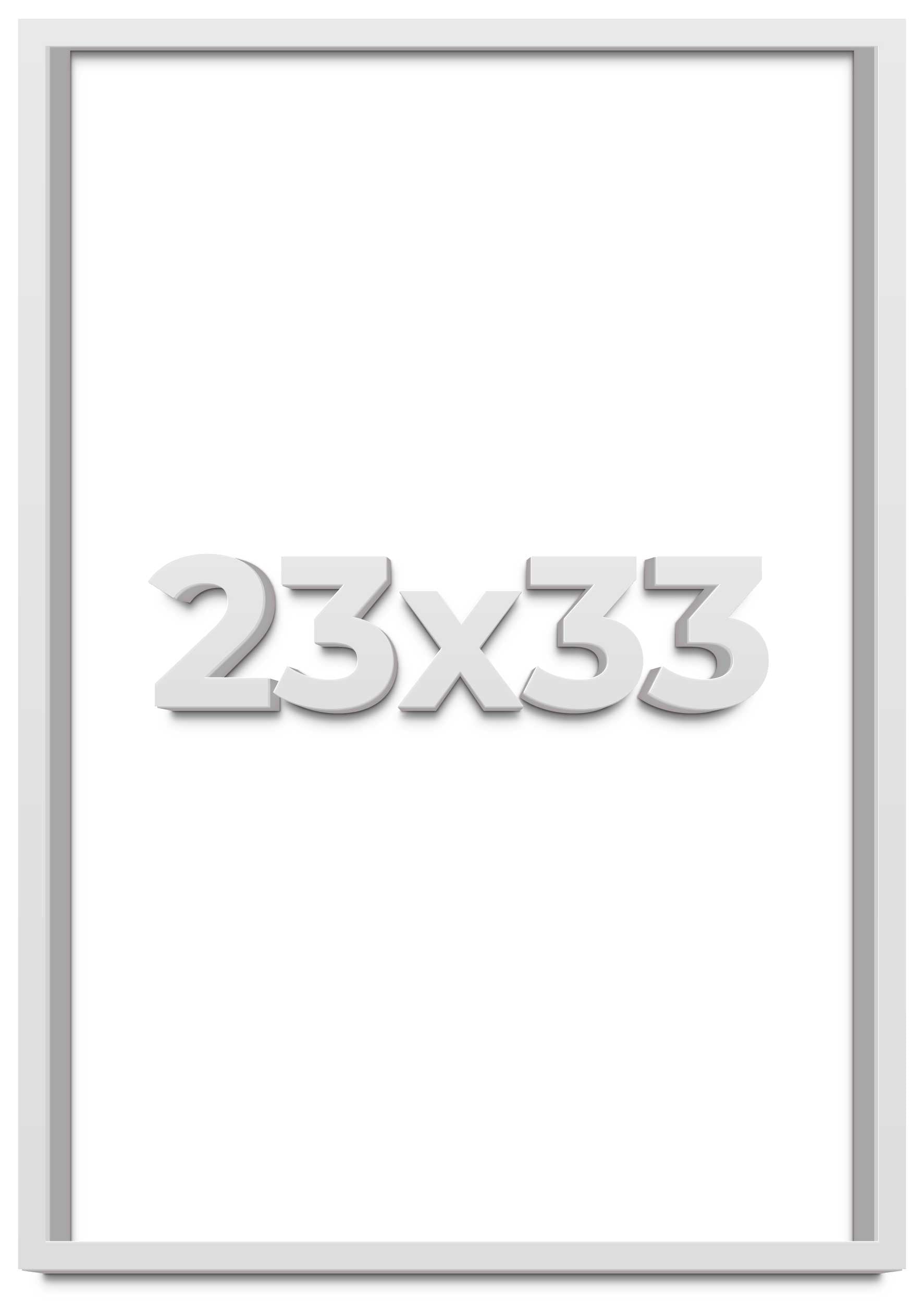 23x33 Shadow Box Frame White | 1 Inches Deep Real Wood Contemporary ...