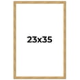 thumbnail image 1 of 23x35 Frame Beige Real Wood Picture Frame Width 1.25 inches | Interior Frame Depth 0.5 inches |, 1 of 8