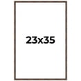 thumbnail image 1 of 23x35 Frame Brown Bamboo with Dark Coffee/Walnut Finish | Solid Wood Picture Frame Width 0.75, 1 of 8
