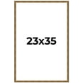 thumbnail image 1 of 23x35 Frame Gold Picture Frame - Complete Modern Photo Frame Includes UV Acrylic Shatter Guard, 1 of 8