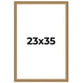 thumbnail image 1 of 23x35 Frame Gold Solid Wood Picture Frame Width 1.25 Inches | Interior Frame Depth 0.375 Inches |, 1 of 8