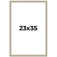 thumbnail image 1 of 23x35 Frame Grey Solid Wood Picture Frame Width 1 Inches | Interior Frame Depth 0.5 Inches |, 1 of 8
