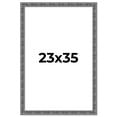 thumbnail image 1 of 23x35 Frame Silver Black Rustic Sonoma Solid Wood Picture Frame | 1.5 Inch Moulding Width |, 1 of 8