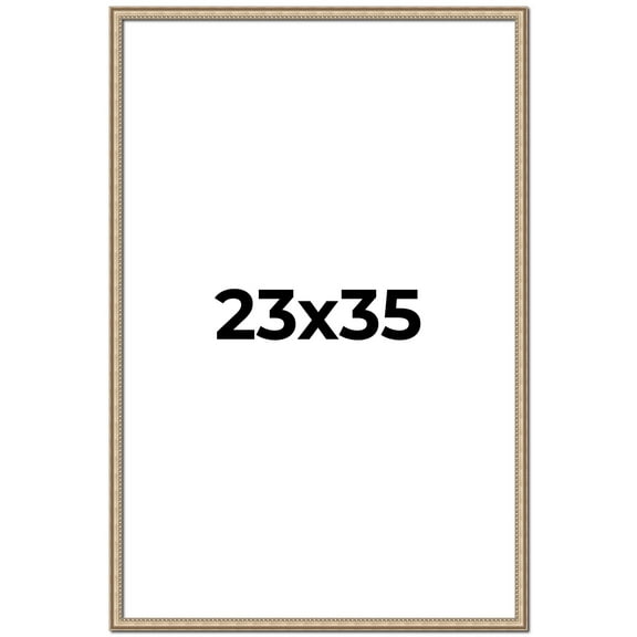 23x35 Frame Silver Real Wood Picture Frame Width 0.75 Inches | Interior Frame Depth 0.5 Inches |