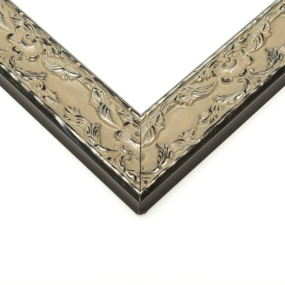 23x35 Frame Silver Solid Wood Picture Frame Width 1.75 Inches | Interior Frame Depth 0.375 Inches |