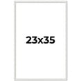 thumbnail image 1 of 23x35 Frame White Real Wood Picture Frame Width 0.75 inches | Interior Frame Depth 0.5 inches |, 1 of 8