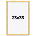 thumbnail image 1 of 23x35 Shadow Box Frame Gold | 1.625 Inches Deep Real Wood Traditional Shadowbox Display Frame | UV, 1 of 5