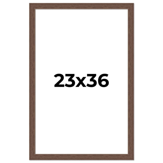 23x36 Frame Brown Distressed Barnwood Picture Frame | Rustic Farmhouse Photo Frame Includes UV