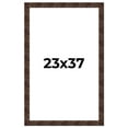 thumbnail image 1 of 23x37 Frame Brown Burl Real Wood Picture Frame Width 1.625 Inches | Interior Frame Depth 0.5 Inches, 1 of 8