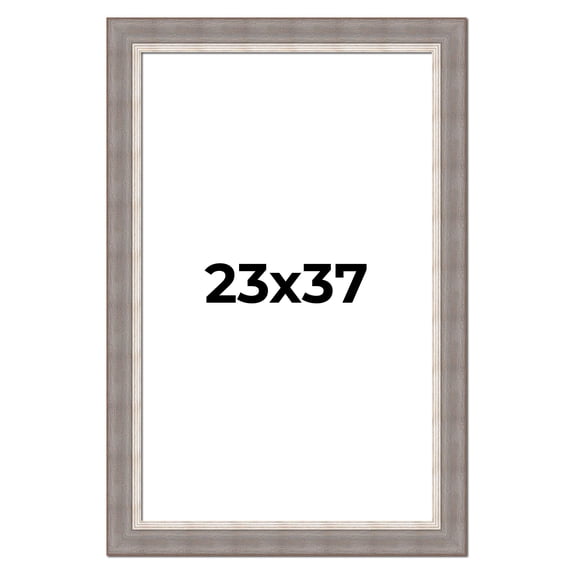 23x37 Frame Grey Real Wood Picture Frame Width 2.75 Inches | Interior Frame Depth 0.5 Inches |