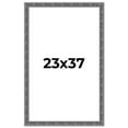 thumbnail image 1 of 23x37 Frame Silver Black Rustic Sonoma Solid Wood Picture Frame | 1.5 Inch Moulding Width |, 1 of 8