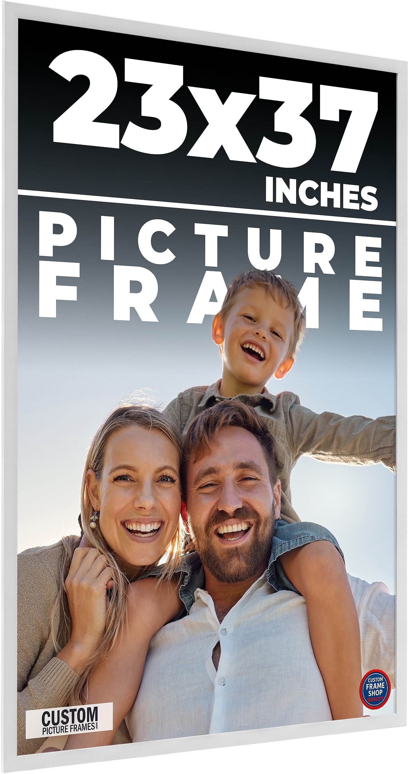 23x37 Frame White Real Wood Picture Frame Width 0.75 inches | Interior ...