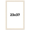 thumbnail image 1 of 23x37 Frame White Real Wood Picture Frame Width 1.5 inches | Interior Frame Depth 0.5 inches | Barn, 1 of 8