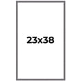 thumbnail image 1 of 23x38 Frame Blue Kingsley Pewter Solid Wood Picture Frame Width 0.75 Inches |Interior Depth 0.5, 1 of 8