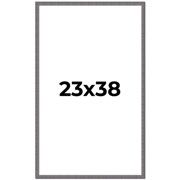 23x38 Frame Blue Kingsley Pewter Solid Wood Picture Frame Width 0.75 Inches |Interior Depth 0.5