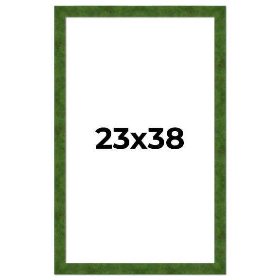 23x38 Frame Green Burl Solid Wood Picture Frame | 1.75 Inches Moulding Width | Interior Frame Depth
