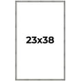 thumbnail image 1 of 23x38 Frame Silver Grey Distressed Solid Wood Picture Frame | 0.75 Inch Moulding Width | Interior, 1 of 8