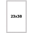 thumbnail image 1 of 23x38 Frame Silver Inner Slope Bevel Picture Frame | 1 Inch Moulding Width | 0.75 Inch Rabbet Depth, 1 of 8