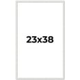 thumbnail image 1 of 23x38 Frame White Real Wood Picture Frame Width 0.75 inches | Interior Frame Depth 0.5 inches |, 1 of 8