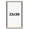 thumbnail image 1 of 23x38 Shadow Box Frame Silver | 1.625 Inches Deep Real Wood Contemporary Shadowbox Display Frame |, 1 of 7
