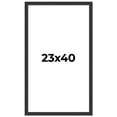 thumbnail image 1 of 23x40 Frame Black Real Wood Picture Frame Width 1.25 Inches | Interior Frame Depth 0.5 Inches |, 1 of 8