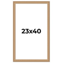 23x40 Frame Charleston Honey Brown Solid Wood Picture Frame Width 1.75 Inches | Interior Depth 0.5