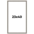 thumbnail image 1 of 23x40 Frame Grey Real Wood Picture Frame Width 1.25 inches | Interior Frame Depth 0.5 inches | Hans, 1 of 8
