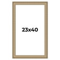 thumbnail image 1 of 23x40 Frame Ornate Silver Beaded Solid Wood Picture Frame Width 2.5 Inches | Interior Depth 1, 1 of 8