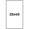 thumbnail image 1 of 23x40 Frame Silver Grey Distressed Solid Wood Picture Frame | 0.75 Inch Moulding Width | Interior, 1 of 8