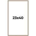thumbnail image 1 of 23x40 Frame Silver Real Wood Picture Frame Width 0.75 Inches | Interior Frame Depth 0.5 Inches |, 1 of 8