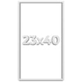 thumbnail image 1 of 23x40 Shadow Box Frame White | 2 Inches Deep Real Wood Contemporary Shadowbox Display Frame | UV, 1 of 8