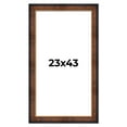 thumbnail image 1 of 23x43 Frame Brown Walnut Gold Ornate Trim Solid Wood Plein Air Picture Frame | 3 Inch Moulding, 1 of 8