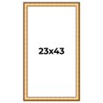 thumbnail image 1 of 23x43 Frame Gold Plein Aire Solid Wood Picture Frame Width 2 Inches | Interior Frame Depth 0.5, 1 of 8