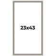 thumbnail image 1 of 23x43 Frame Grey Real Wood Picture Frame Width 1.25 inches | Interior Frame Depth 0.5 inches | Hans, 1 of 8