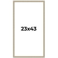 thumbnail image 1 of 23x43 Frame Grey Solid Wood Picture Frame Width 1 Inches | Interior Frame Depth 0.5 Inches |, 1 of 8