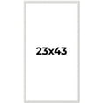 thumbnail image 1 of 23x43 Frame White Real Wood Picture Frame Width 0.75 inches | Interior Frame Depth 0.5 inches |, 1 of 8