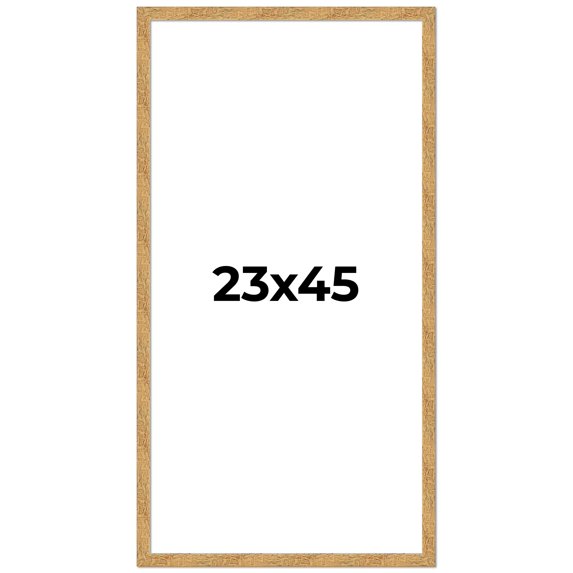 23x45 Frame Beige Real Wood Picture Frame Width 1.25 inches | Interior Frame Depth 0.5 inches |