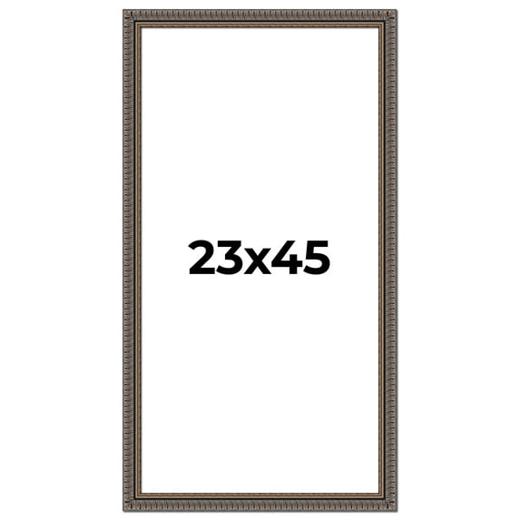 23x45 Frame Black Feather Payton Ornate Solid Wood Picture Frame Width 1.75 Inches | Interior Depth