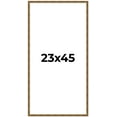 thumbnail image 1 of 23x45 Frame Gold Kingsley Distressed Solid Wood Picture Frame Width 0.75 Inches | Interior Frame, 1 of 8