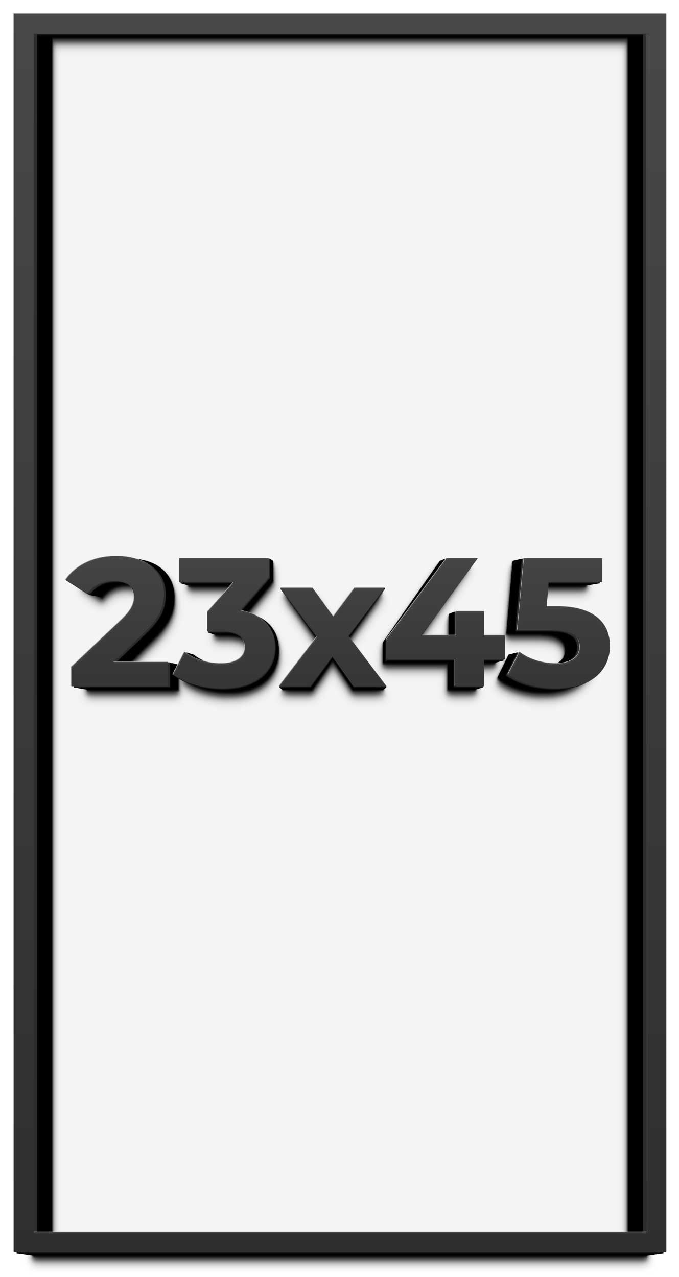 23x45 Shadow Box Frame Black | 2 Inches Deep Real Wood Contemporary ...