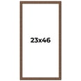 thumbnail image 1 of 23x46 Dark Brown Bamboo Real Wood Picture Frame Width 1.5 inches | Interior Frame Depth 0.5 inches, 1 of 8
